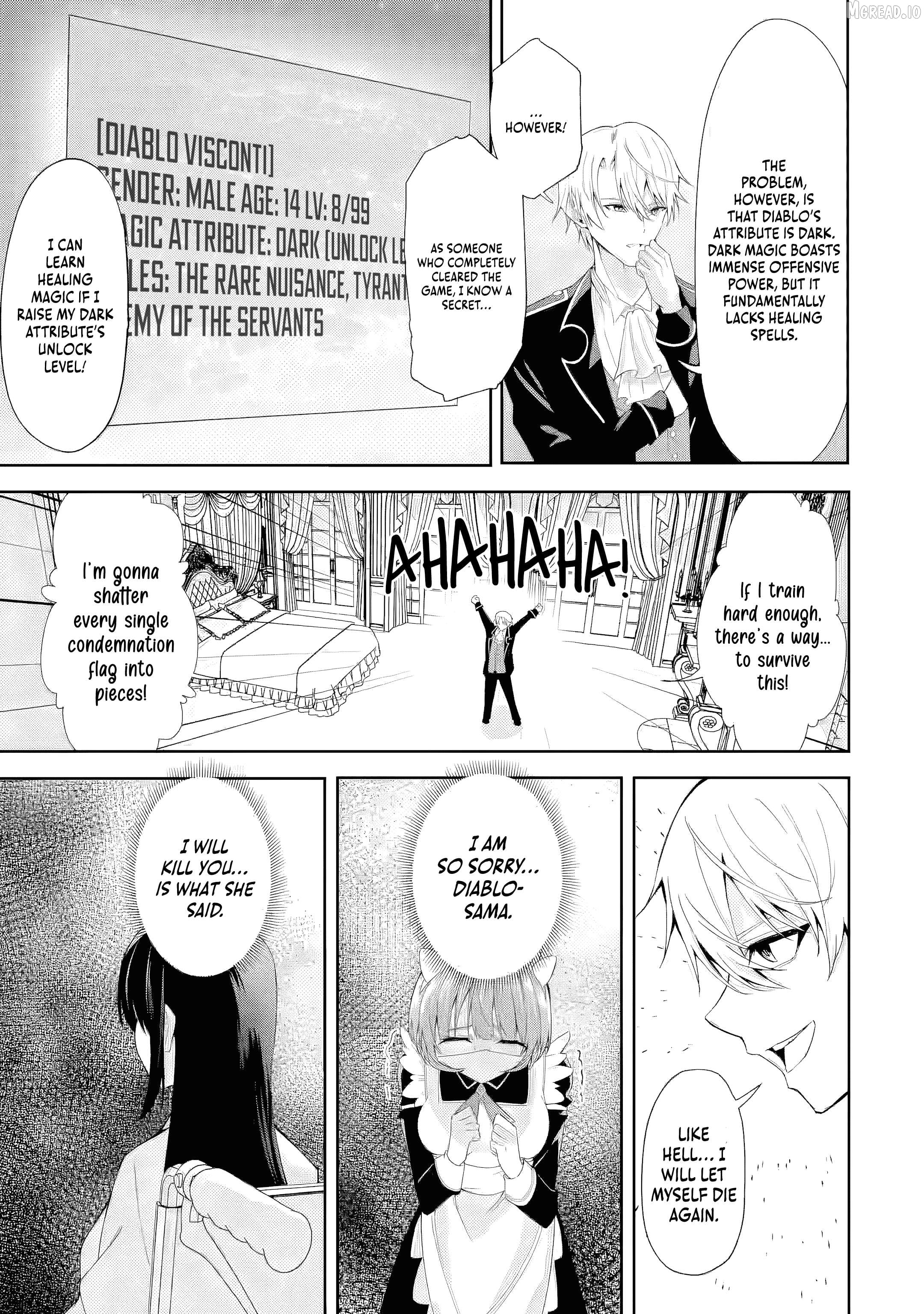 Read I Reincarnated as a Doomed Villainous Noble I Don’t Want to Die, So I’ll Master Dark Magic and Save the Heroines Manga Online